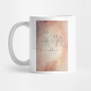 Space Probe Pioneer Plaque Old style Mug